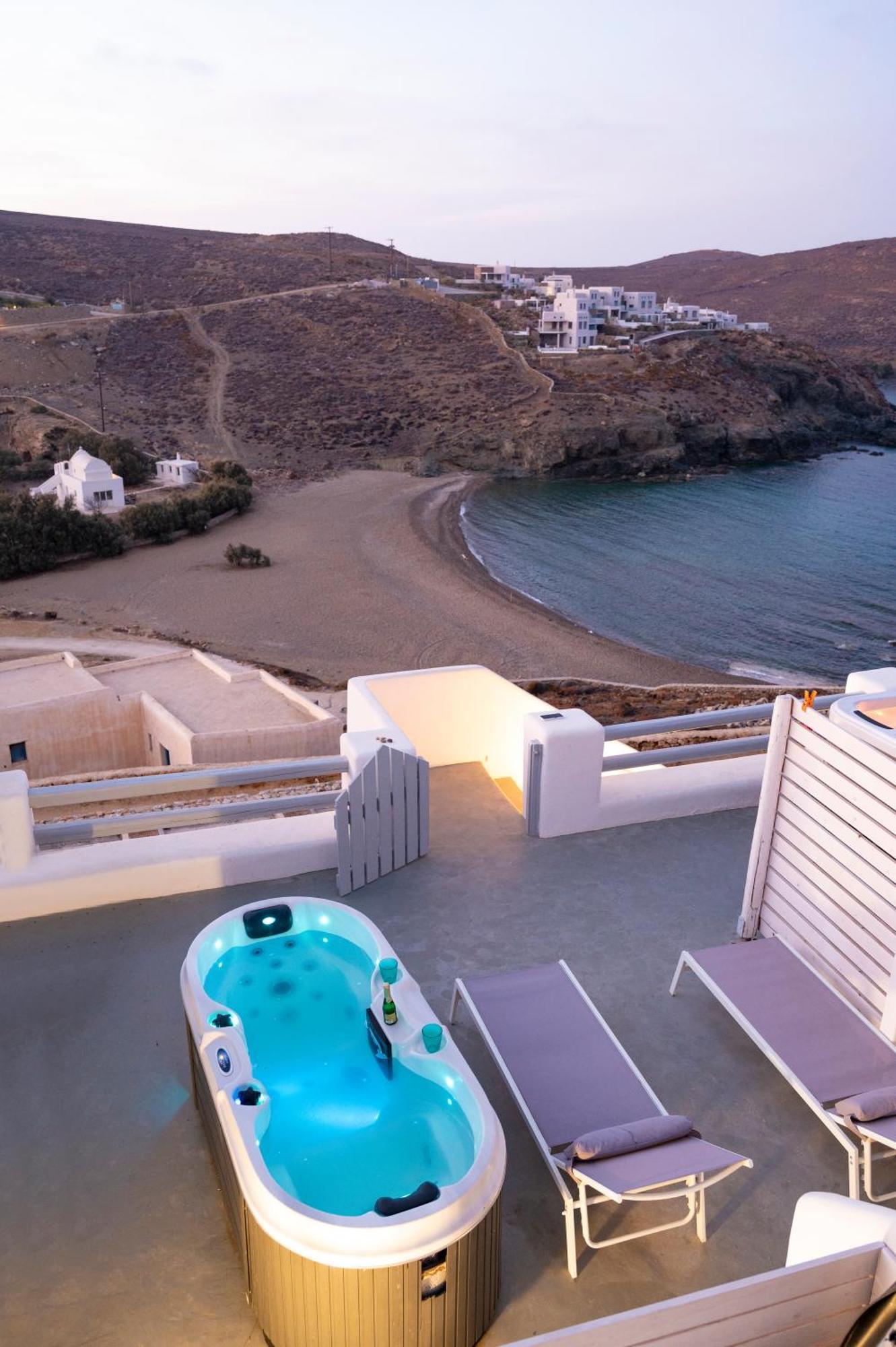 Ferienhaus Seaview Mesonette With Private Hot Tub Mykonos Town